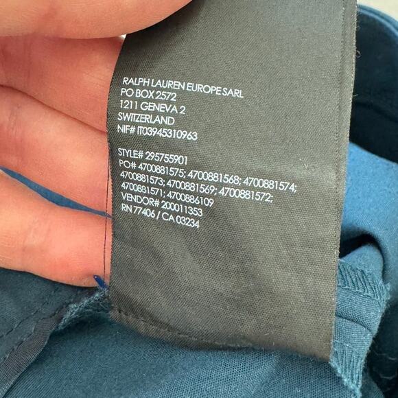 Club Monaco Aveena Zip Pocket Ankle Skinny Pant, Teal Blue, Size 6 - Picture 6 of 6